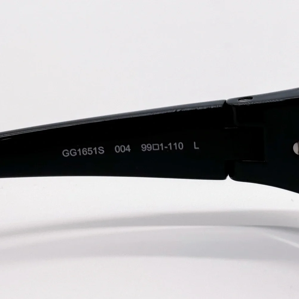 NEW GUCCI GG1651S 004 MASK BLACK SILVER UNISEX SUNGLASSES GUCCI